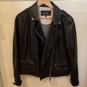 Lord & Taylor, ladies leather moto jacket, size large.